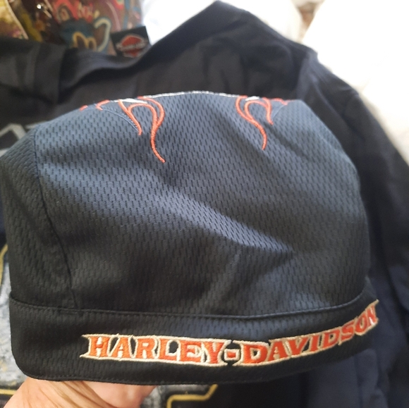 Harley-Davidson Charcoal Short Sleeve Tee 2xl And Flames Skull Cap - Picture 10 of 11